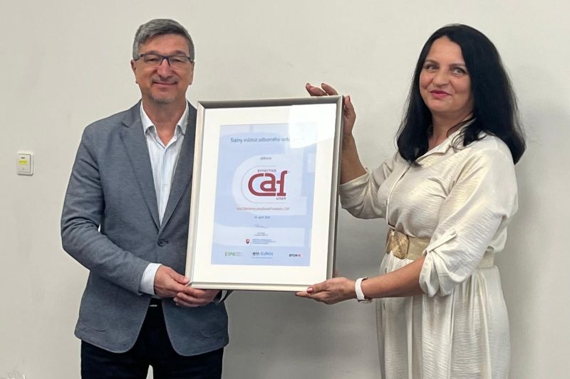 ŠTÁTNY INŠTITÚT ODBORNÉHO VZDELÁVANIA JE ĎALŠÍM EFEKTÍVNYM POUŽÍVATEĽOM MODELU CAF